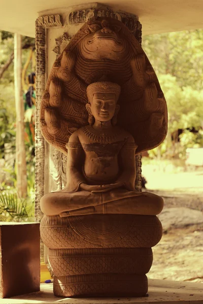 Wat Phupalansung 6 luglio 2015: "Luoghi di culto e arte templare della Thailandia" Ubonratchathani, Thailandia — Foto Stock