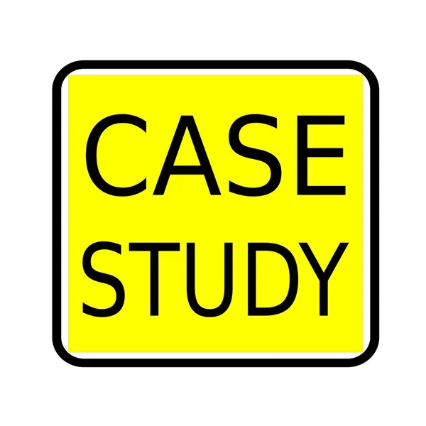 Vaka çalışması siyah damga metni sarı zemin üzerine