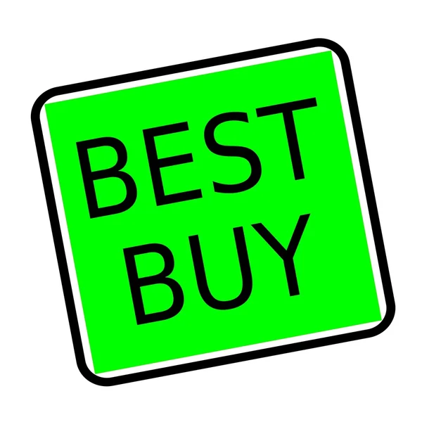 Best buy black stamp text on green background — Stock Photo, Image