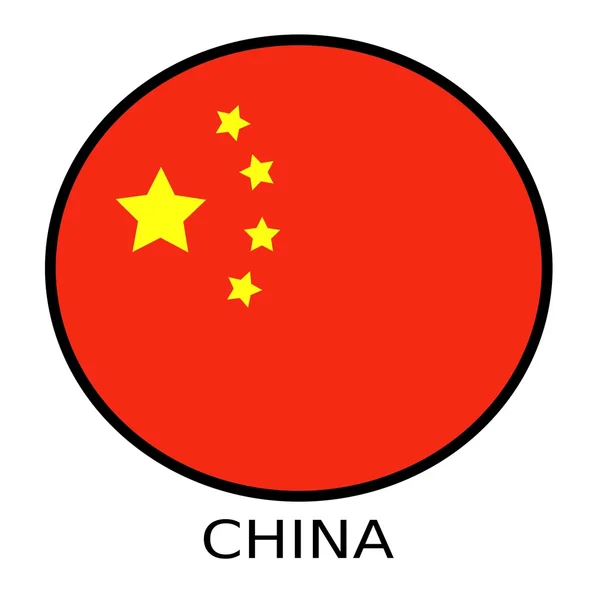 Nationalflagge Chinas — Stockfoto
