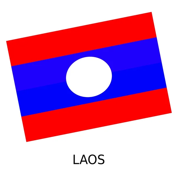 Státní vlajka Laosu — Stock fotografie