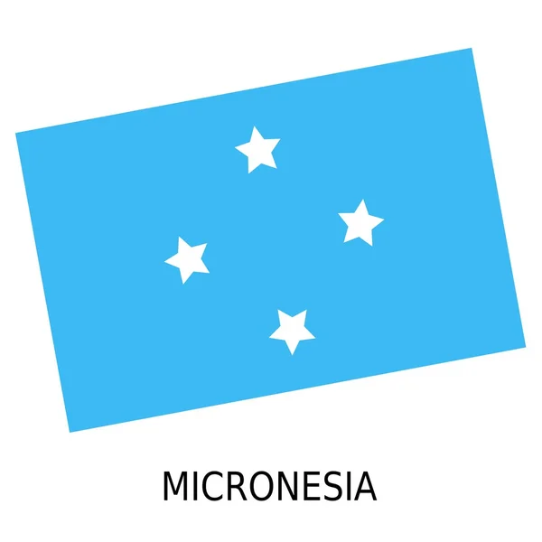 Государственный флаг Микронезии — стоковое фото