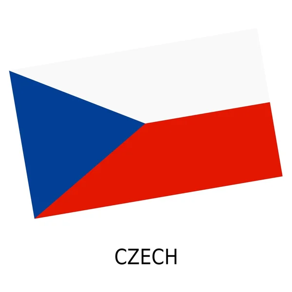 Nationalflagge Tschechiens — Stockfoto