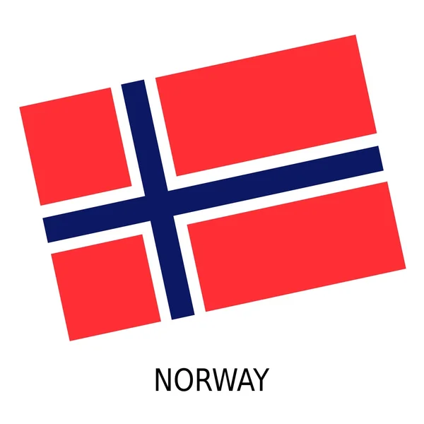 Nationalflagge Norwegens — Stockfoto