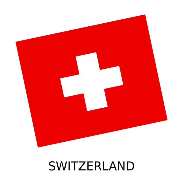 Schweiz nationella flagga — Stockfoto