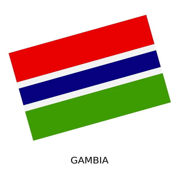 Národní vlajka Gambie — Stock fotografie