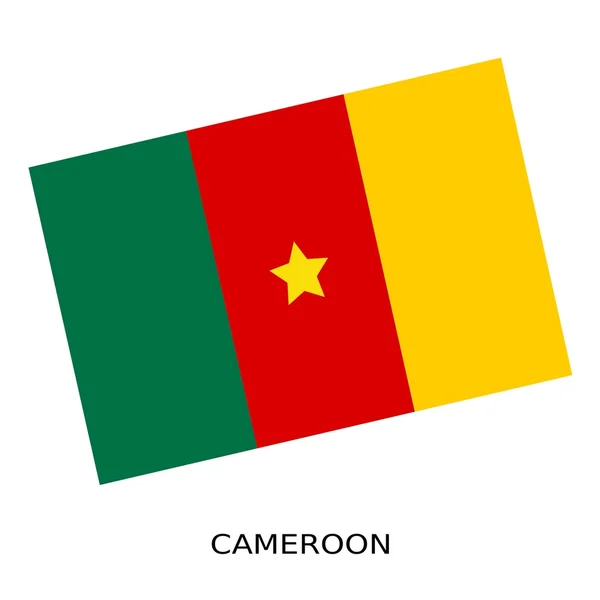 Nationella flagga Kamerun — Stockfoto