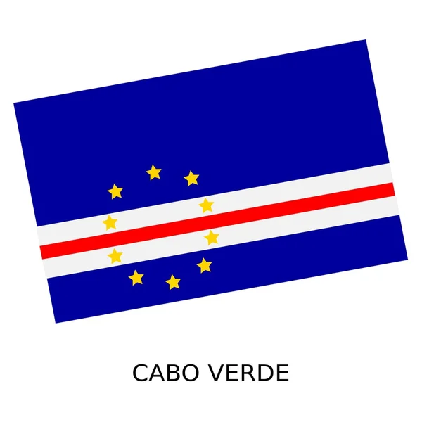 Nationella flagga Cabo Verde — Stockfoto