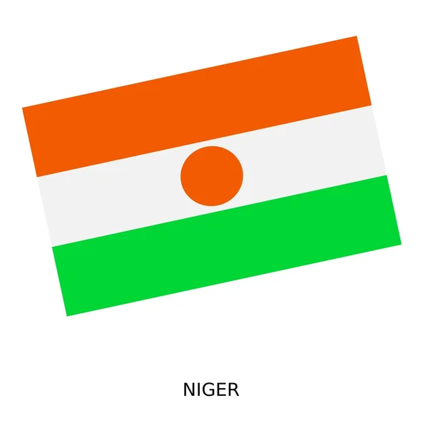 Bandeira nacional de Niger — Fotografia de Stock