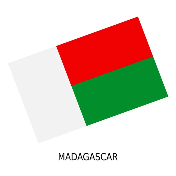 Bandeira nacional de Madagascar — Fotografia de Stock