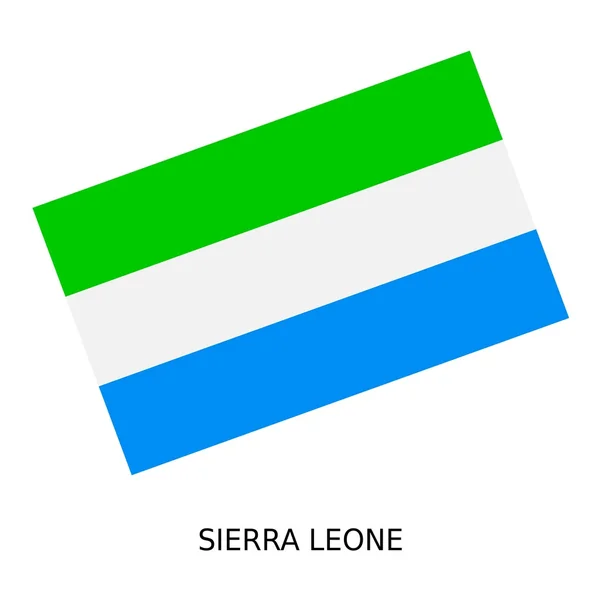 Nationella flagga i sierra leone — Stockfoto