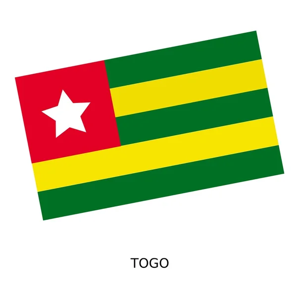 National flag of Togo — Stock Photo, Image