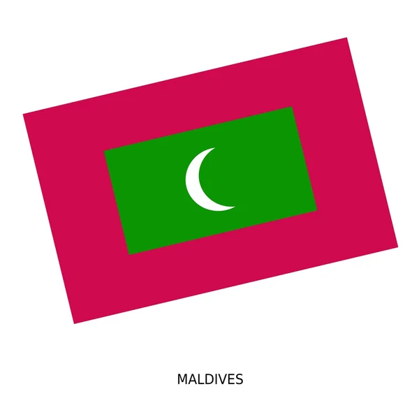 Государственный флаг Мальдив — стоковое фото