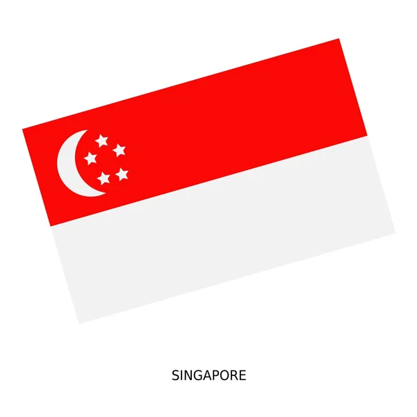 Bandera nacional de Singapur — Foto de Stock