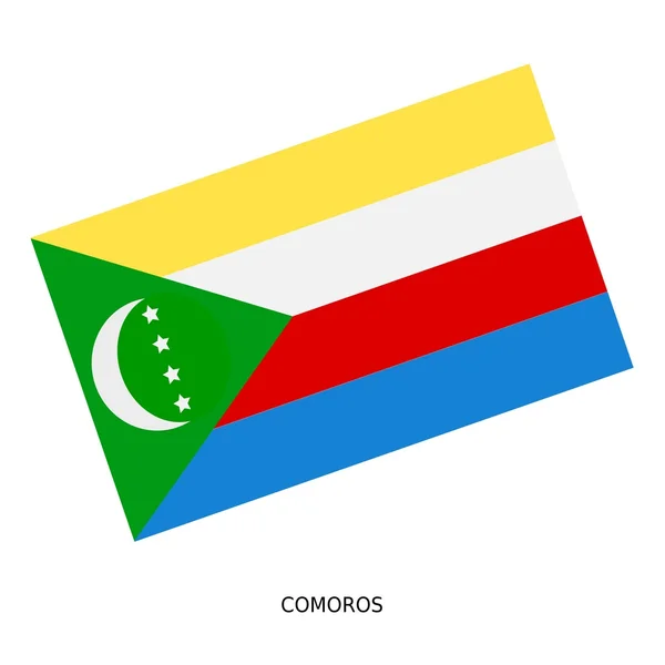 National flag of Comoros — Stock Photo, Image