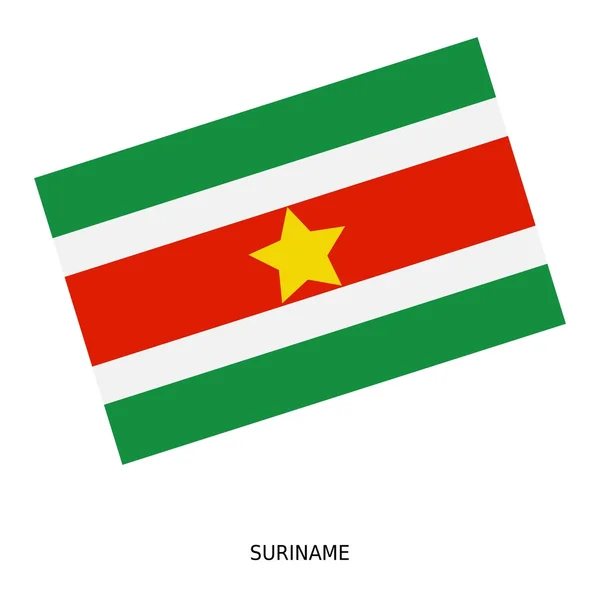 Bandeira nacional de Suriname — Fotografia de Stock