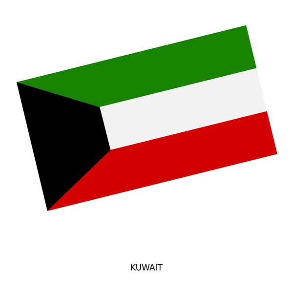 National flag of Kuwait — Stock Photo, Image