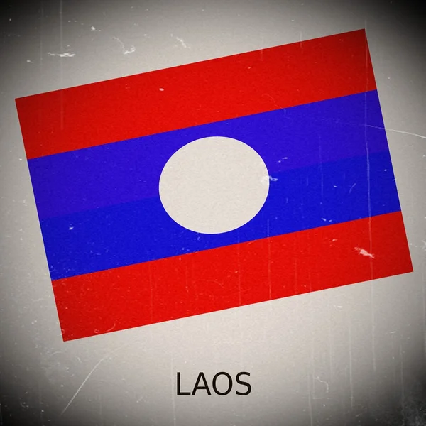 Drapeau national du Laos — Photo