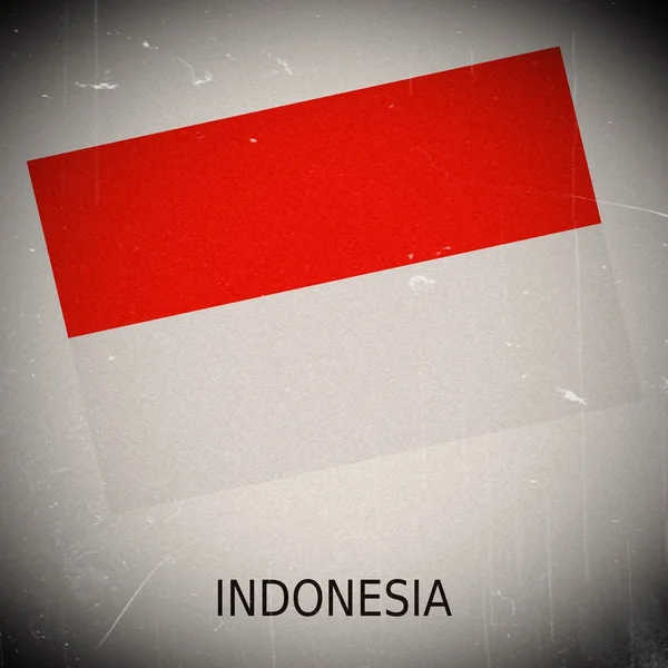 Bandera nacional de Indonesia — Foto de Stock