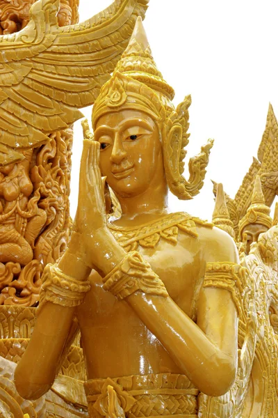 Kerzen festival ubon ratchathani, thailand - 2. august: "die kerzen sind aus wachs geschnitzt, thailändische kunstform aus wachs (ubon candle festival 2015) am 2. august 2015, ubonratchathani, thailand — Stockfoto