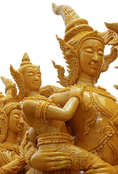 Kaars Festival Ubon Ratchathani, Thailand-2 augustus: "de kaarsen zijn uitgehouwen uit wax, Thaise kunstvorm van wax (Ubon Candle Festival 2015) op augustus 2, 2015, Ubonratchathani, Thailand — Stockfoto