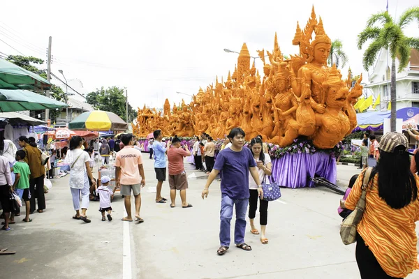 Candle Festival UBON RATCHATHANI, THAILAND - August 2: 