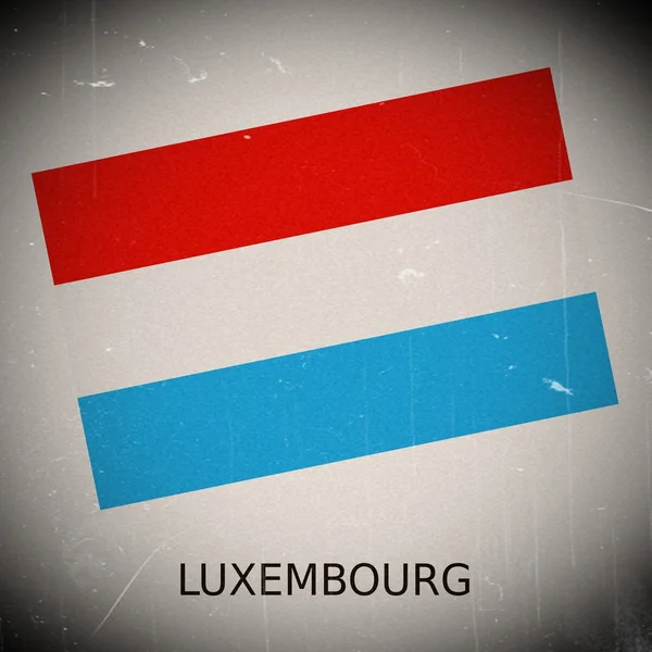 Státní vlajka Lucemburska — Stock fotografie