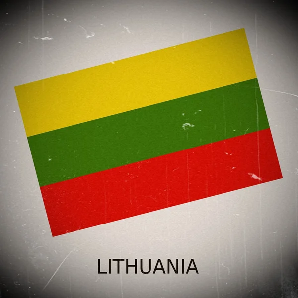 Государственный флаг Литвы — стоковое фото