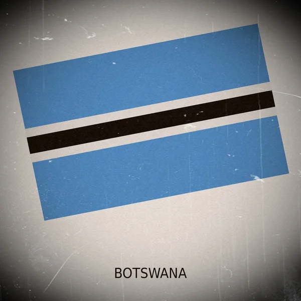 National flag of Botswana — Stock Photo, Image