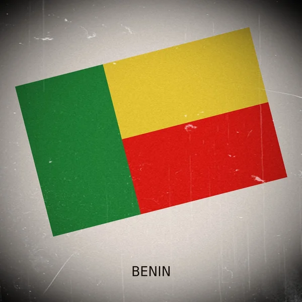 National flag of Benin — Stock Photo, Image