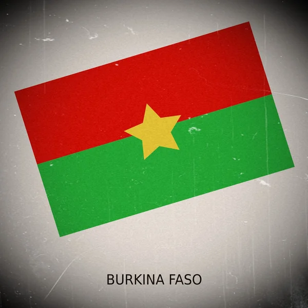 Bandeira nacional de Burkina Faso — Fotografia de Stock