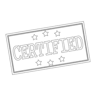 certified Text Written In Pencil