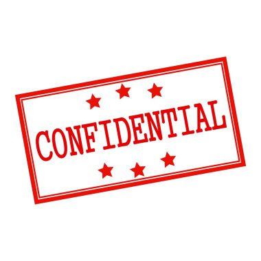 gizli kırmızı damga metni beyaz