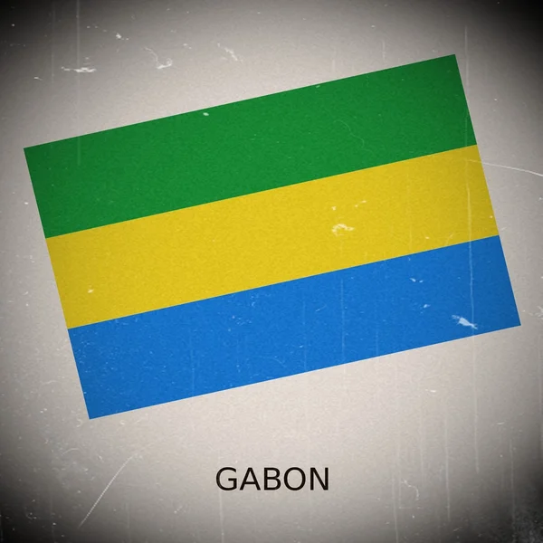 Gabon nemzeti lobogója — Stock Fotó