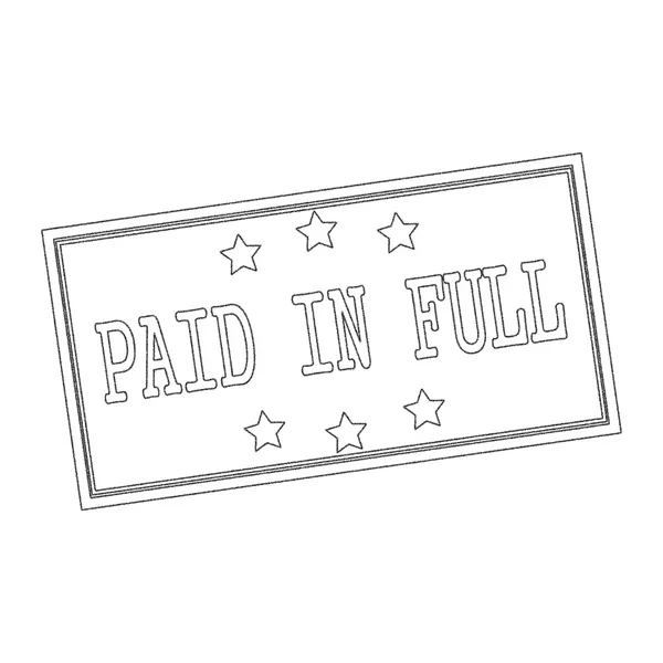 Paid in full Text Written In Pencil — Stock Photo, Image