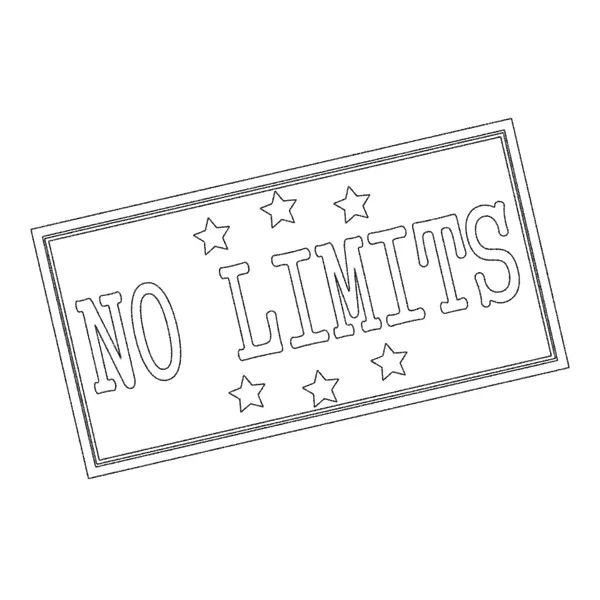 No limit Text Written In Pencil — Stock fotografie