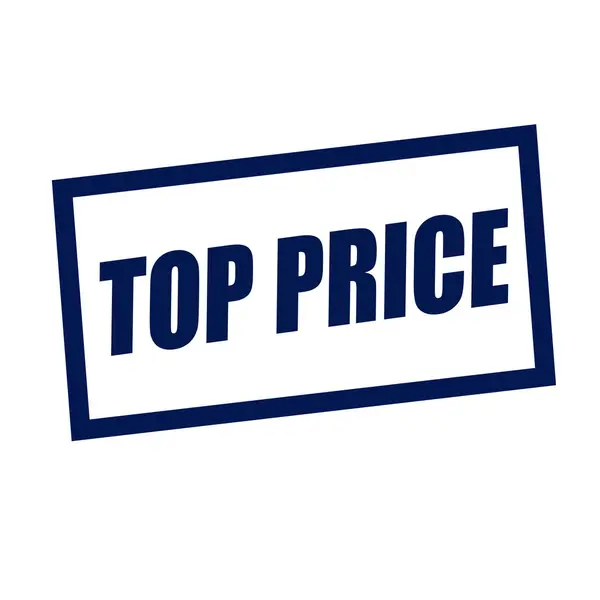 TOP cena blueblack razítko text na bílém pozadí — Stock fotografie