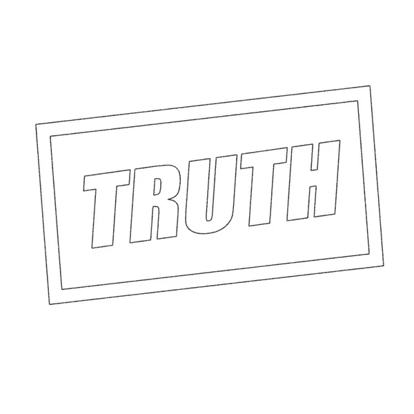 Truth Monochrome stamp text on white — стоковое фото