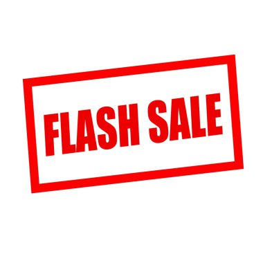 Beyaz Satılık kırmızı Damga metni flash