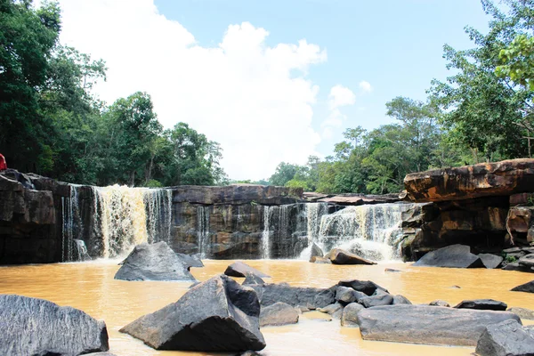 Tatton Nationaal Park 17 augustus 2015: "Tatton waterval" Chaiyaphum Thailand — Stockfoto