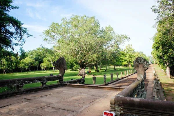 Prasat Phanom szczebel 18 sierpnia 2015: "Kamień zamek sztuki" Buriram, Tajlandia — Zdjęcie stockowe