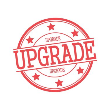 Beyaz arka plan ve yıldız üzerinde kırmızı daire üzerinde kırmızı damga metni yükseltme