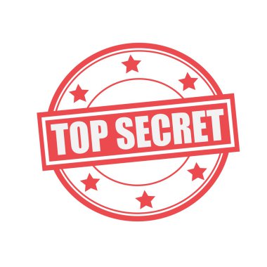 En iyi beyaz pul metin daire kırmızı bir arka plan ve yıldız