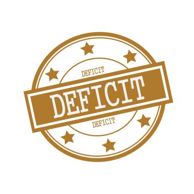 Açığı beyaz damga metni daire kahverengi zemin ve yıldız