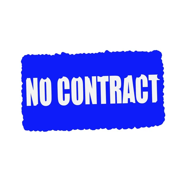 No contract white stamp text on blood drops blue Background — Stock Photo, Image