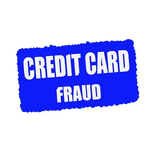 Мошенничество с кредитными картами — стоковое фото