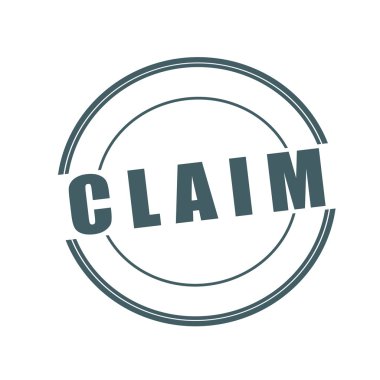 Talep gri damga metni üzerinde beyaz arka plan üzerinde daire