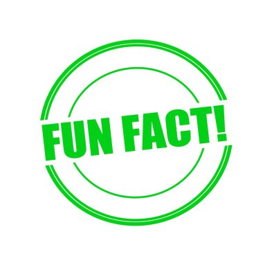 Fun gerçek yeşil damga metni üzerinde beyaz arka plan üzerinde daire