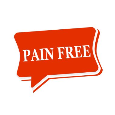 Kırmızı konuşma balonları ağrı ücretsiz çok renkli metin