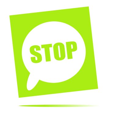 Konuşma balonu simgesinin durdurmak